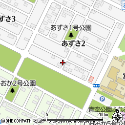 北海道千歳市あずさ2丁目周辺の地図