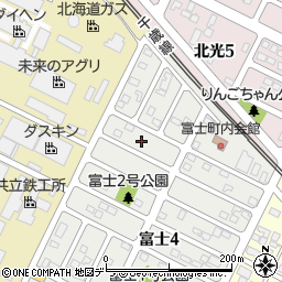 北海道千歳市富士4丁目11周辺の地図