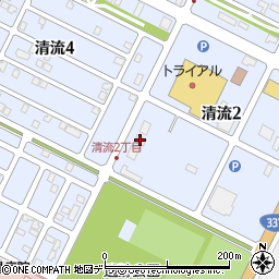 地崎道路株式会社　千歳営業所周辺の地図