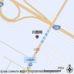 川西郵便局 ＡＴＭ周辺の地図