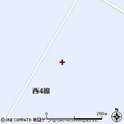 北海道帯広市川西町（西４線）周辺の地図