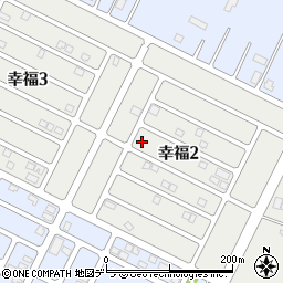 北海道千歳市幸福周辺の地図