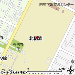 北海道千歳市北信濃周辺の地図