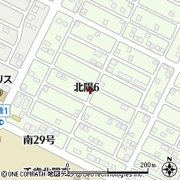 北海道千歳市北陽6丁目周辺の地図
