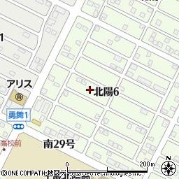 北海道千歳市北陽6丁目12周辺の地図