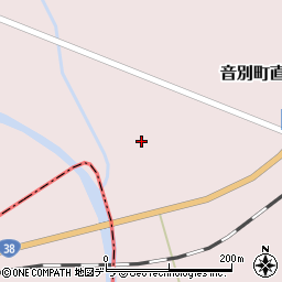 北海道釧路市音別町直別停車場通周辺の地図
