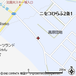 ロッヂシーハイルニセコ周辺の地図
