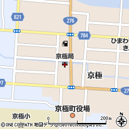 京極郵便局周辺の地図