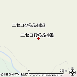 北海道倶知安町（虻田郡）ニセコひらふ４条周辺の地図