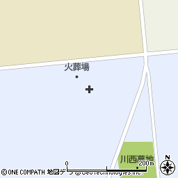 帯広市役所　帯広火葬場周辺の地図