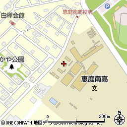 北海道恵庭南高校教職員住宅周辺の地図