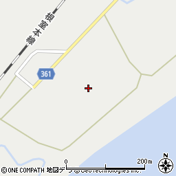 北海道釧路市音別町尺別岐線周辺の地図