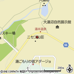 ニセコ湯本温泉郷月美の宿紅葉音周辺の地図