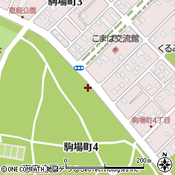 北海道恵庭市駒場町周辺の地図