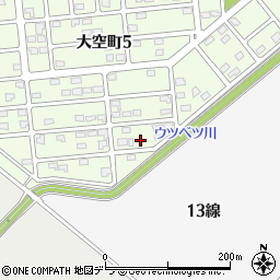 北海道帯広市大空町5丁目10周辺の地図