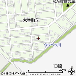 北海道帯広市大空町5丁目9周辺の地図