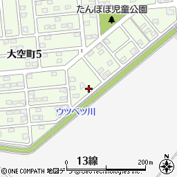 北海道帯広市大空町4丁目8周辺の地図