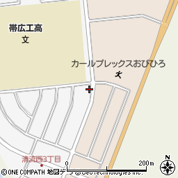 フクロウ公園トイレ周辺の地図