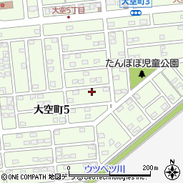 北海道帯広市大空町5丁目6周辺の地図