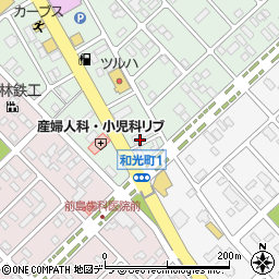 ガソリンキング恵庭店周辺の地図