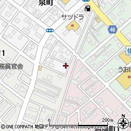 北海道恵庭市泉町173周辺の地図