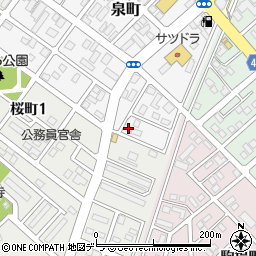 北海道恵庭市泉町179周辺の地図