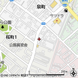 北海道恵庭市泉町158周辺の地図