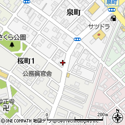 北海道恵庭市泉町183-3周辺の地図