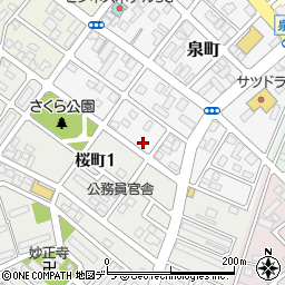北海道恵庭市泉町189周辺の地図