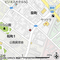 北海道恵庭市泉町144周辺の地図