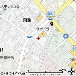 北海道恵庭市泉町73周辺の地図