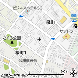 北海道恵庭市泉町137周辺の地図