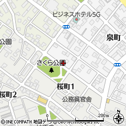 北海道恵庭市泉町204-1周辺の地図