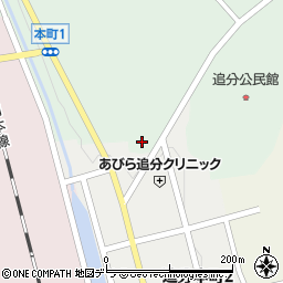 北海道勇払郡安平町追分緑が丘63周辺の地図