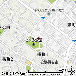 北海道恵庭市泉町205周辺の地図