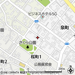 北海道恵庭市泉町214-2周辺の地図