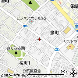 北海道恵庭市泉町132周辺の地図