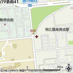 北海道帯広市稲田町（西）周辺の地図