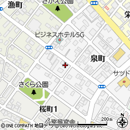北海道恵庭市泉町123周辺の地図