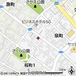 北海道恵庭市泉町122周辺の地図