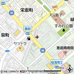 北海道新聞おたに新聞販売所周辺の地図