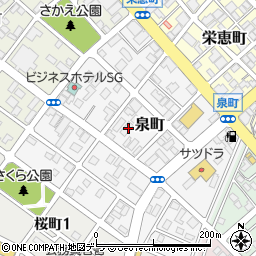 北海道恵庭市泉町94周辺の地図