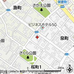 北海道恵庭市泉町119-1周辺の地図