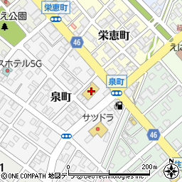 北海道恵庭市泉町60周辺の地図
