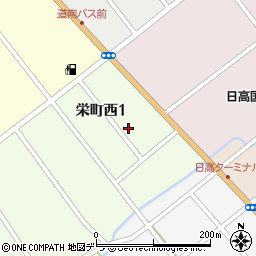 北海道沙流郡日高町栄町西1丁目311周辺の地図