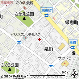 北海道恵庭市泉町103周辺の地図