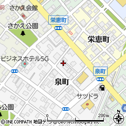 北海道恵庭市泉町39周辺の地図
