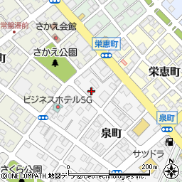 北海道恵庭市泉町3周辺の地図