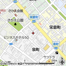 北海道恵庭市泉町20周辺の地図
