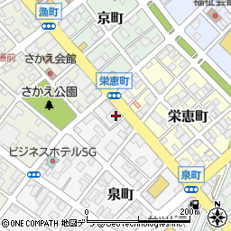 北海道信用金庫恵庭支店周辺の地図